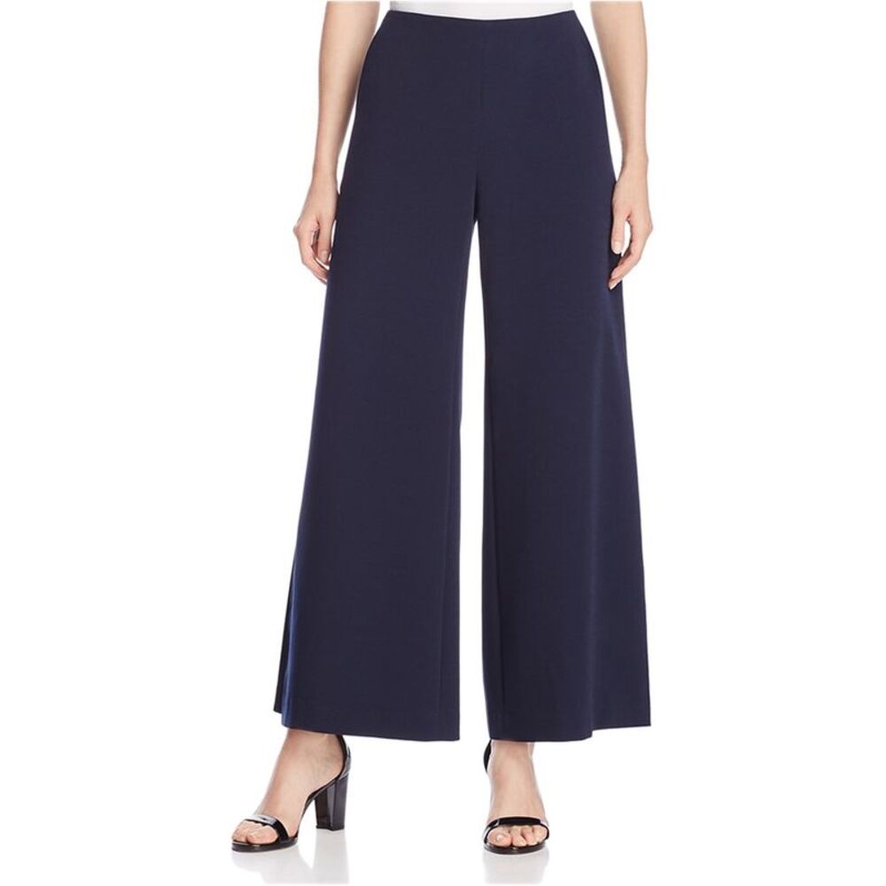 Finity Womens Wide Leg Gaucho Dress Pants, Blue, 8, DM